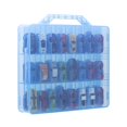 thumbnail image 1 of Estuche de almacenamiento KISLANE de doble cara, 48 compartimentos, azul, 1 of 7