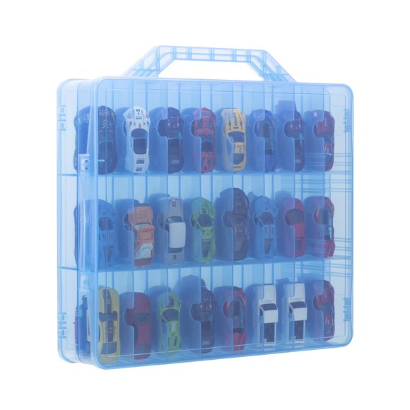Estuche de almacenamiento KISLANE de doble cara, 48 compartimentos, azul
