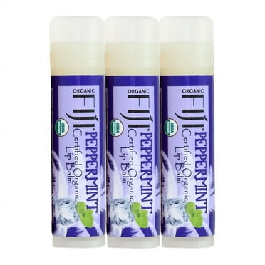 Organic Fiji Certified Organic Lip Balm - Peppermint 0.15 oz Balm