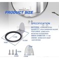 thumbnail image 2 of 2 PCS Wall Mounted Hair Dryer Holder in Stainless Steel Wall Mounted Hair Dryer Holder Anti-Rust Hair Dryer Base, 12.5*7.5cm, 2 of 4