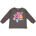 thumbnail image 3 of Inktastic I Am 4 Years Old Birthday with Mermaid Girls Long Sleeve Toddler T-Shirt, 3 of 5