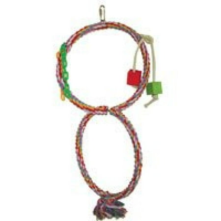 Rainbow Double Rope Swing with Wood Blocks