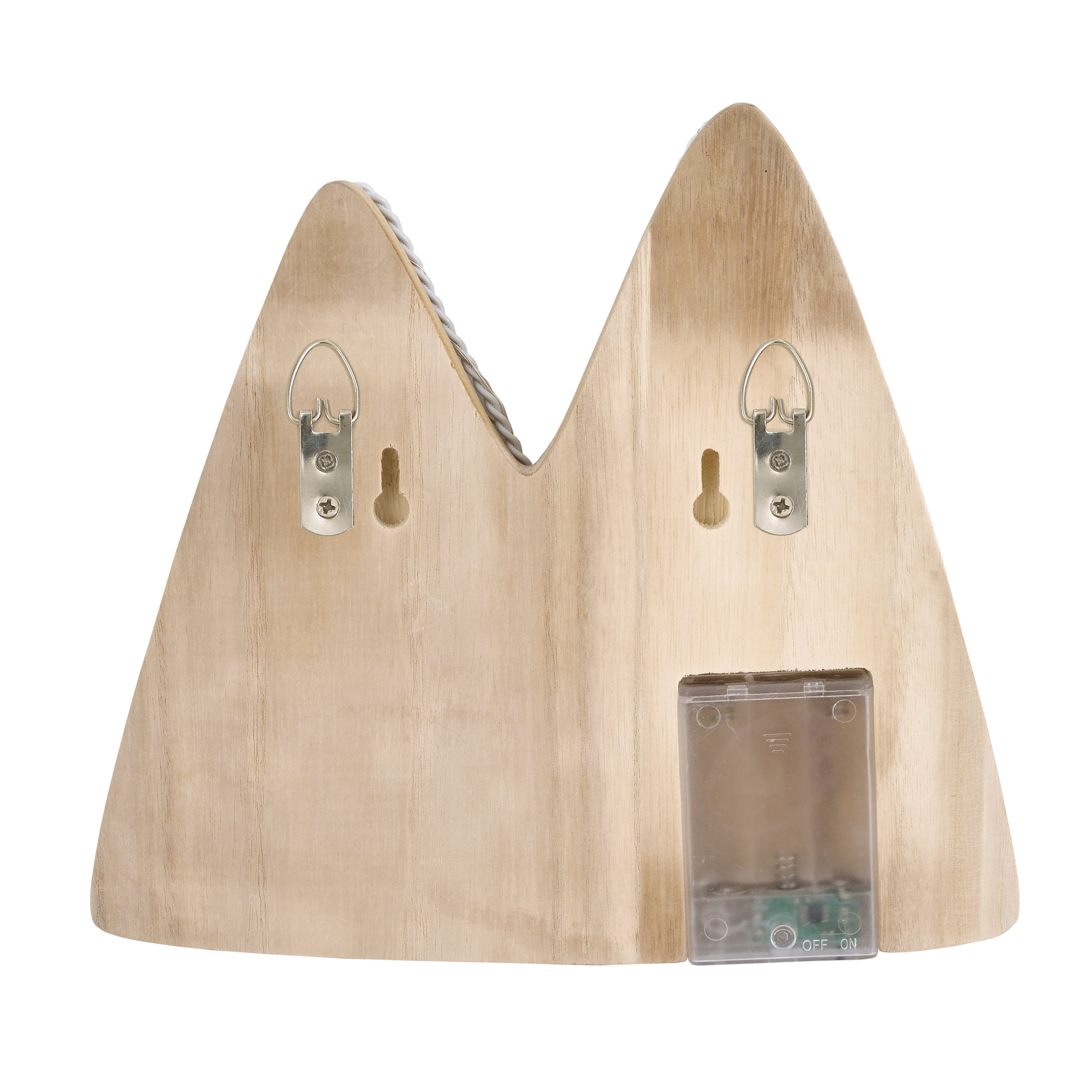 Little Love by NoJo Mountain Shaped Natural Wood Wall Décor, Nursery Wall Art