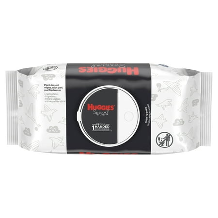 Huggies Special Delivery Hypoallergenic Baby Wipes, Unscented, 1 Flip-Top Pack (56 Wipes Total)