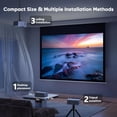 thumbnail image 7 of 1080P Full HD Portable  Projector with  and Screen for Home Cinema, 7 of 7
