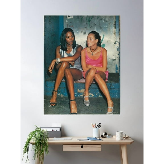 Beauty Girls Poster Wall Art, Modern Wall Decor For Living Room Bedroom, 8x12 UNFRAMED