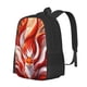 thumbnail image 1 of Disketp Red Sun Flame Fox Mochila Minimalista de Gran Capacidad, Mochila de Viaje para Escuela, Trabajo o Uso Diario, 1 of 6
