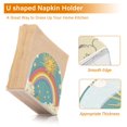 thumbnail image 5 of Yayeee Napkin Holder for Table Kitchen Paper Tissue Organization, Retro Beige Rainbow, 5 of 8