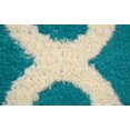 thumbnail image 2 of Mainstays Quatrefoil Polypropylene Teal/Ivory Indoor Area Rug, 45" x 66", 2 of 6