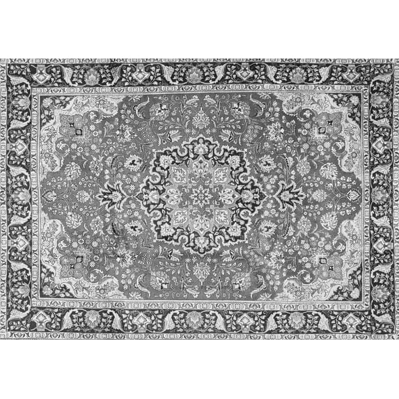 Ahgly Company Indoor Rectangle Persian Gray Traditional Area Rugs, 7' x 10'