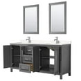 thumbnail image 3 of Wyndham Collection Daria 72" Light-Vein Wood Double Bathroom Vanity in Gray, 3 of 3