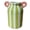 Green, variant on Ceramic Striped Flower Vase with Dual Handles, Hand Painted Small Decorative Vase for Flower, Pampas Grass, Wide Mouth Bud Vase for Living Room Kitchen