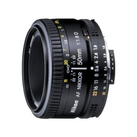 Nikon AF FX NIKKOR 50mm f/1.8D Lens with Auto Focus for Nikon DSLR (Best 24mm Lens For Nikon Fx)