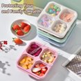 thumbnail image 2 of Four Transparent Lunch Boxes With Dried Fruit Boxes Snack Plates Tea Lunch Boxes And Preservation And Insulation Lunch Boxes BE, 2 of 6