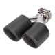 thumbnail image 2 of Tubos de escape, tubo de escape de fibra de carbono mate para automóvil Tubo de escape doble para automóvil Tubo de escape de fibra de carbono para automóvil Artesanía excepcional, 2 of 9