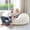 Beige, variant on Zonli 6ft Giant Memory Foam Bean Bag Chair, Matcha Green with Washable Cover