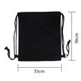 thumbnail image 3 of Mochila de almacenamiento portátil para hombre y mujer, bolso de viaje de lona con bolsillo y cordón, informal, 3 of 4