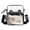 Black, variant on CAIXIA Messenger Bag For Women Kids Cute Badge Pattern Transparent Shoulder Crossbody Bag, Lightweight Casual Handbag For Boys Girls Daily Use