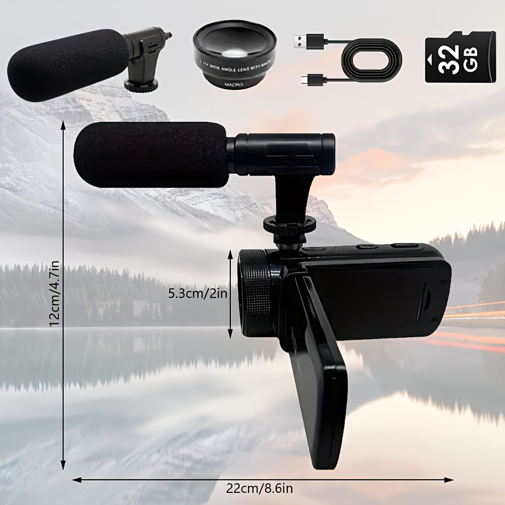 2.5K Compact Digital Video Camera Featuring Audio Recording And Wide-Angle Lens, Available in Various Colors, Instant Digital Camera Ideal for Beginners And Travel Photography