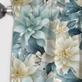 thumbnail image 3 of Designart "Zen-Like Elegance In Grey And White Florals" Floral Blackout Curtain Single Panel, 3 of 4