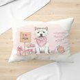 thumbnail image 3 of Happy Mother's Day West Highland White Terrier Love Dog Mom Heart Flower Pillow Cushion Double Sided Westie Westy Dog Lover Throw Pillow - 12004, 3 of 4
