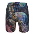 thumbnail image 3 of Balery Rainbow Astronaut Space Landscape Traje de Baño Estilo Hawaiano para Hombre, Shorts de Secado Rápido con Bolsillos-Large, 3 of 6