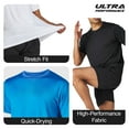 thumbnail image 2 of Ultra Performance Mens Workout Shirts - 3 Pack Dri-Fit Gym T-Shirts, Athletic Tees for Men, Multipack Training Tops, Perfect for Fitness & Exercise., 2 of 7