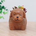 thumbnail image 3 of Cute Animal Dog Puppy Flower Pot Vase Resin Planter Succulents Flower Pot, 3 of 3