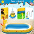 thumbnail image 5 of Piscina inflable con aspersor de dinosaurios para niños almohadilla antisalpicaduras para patio trasero juguetes acuáticos para exteriores Verano, 5 of 5