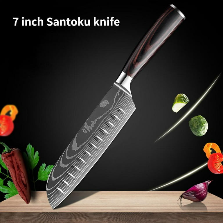 FULLHI Knife Set, 14pcs Japanese Chef Knife Set, Premium German Stainless  Steel Kitchen Knife Set 