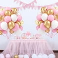 thumbnail image 3 of 30Pcs 12 Inch Pastel Pink Pearl White Metallic Gold Balloons, Light Pink Gold Balloons Set for Birthday Party Decorations, 3 of 7