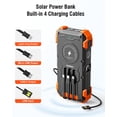 thumbnail image 3 of Cargador solar Power Bank Sudrov 42800 mAh con 4 puertos naranja, 3 of 8