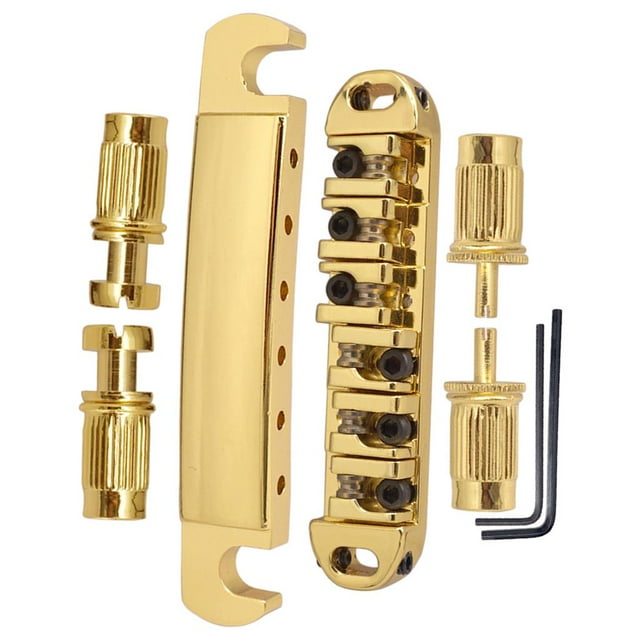 Un de puente de guitarra Roller Saddle con pieza posterior de lve para guitarra eléctrica shamjiam Set de puente de silla de ruedas