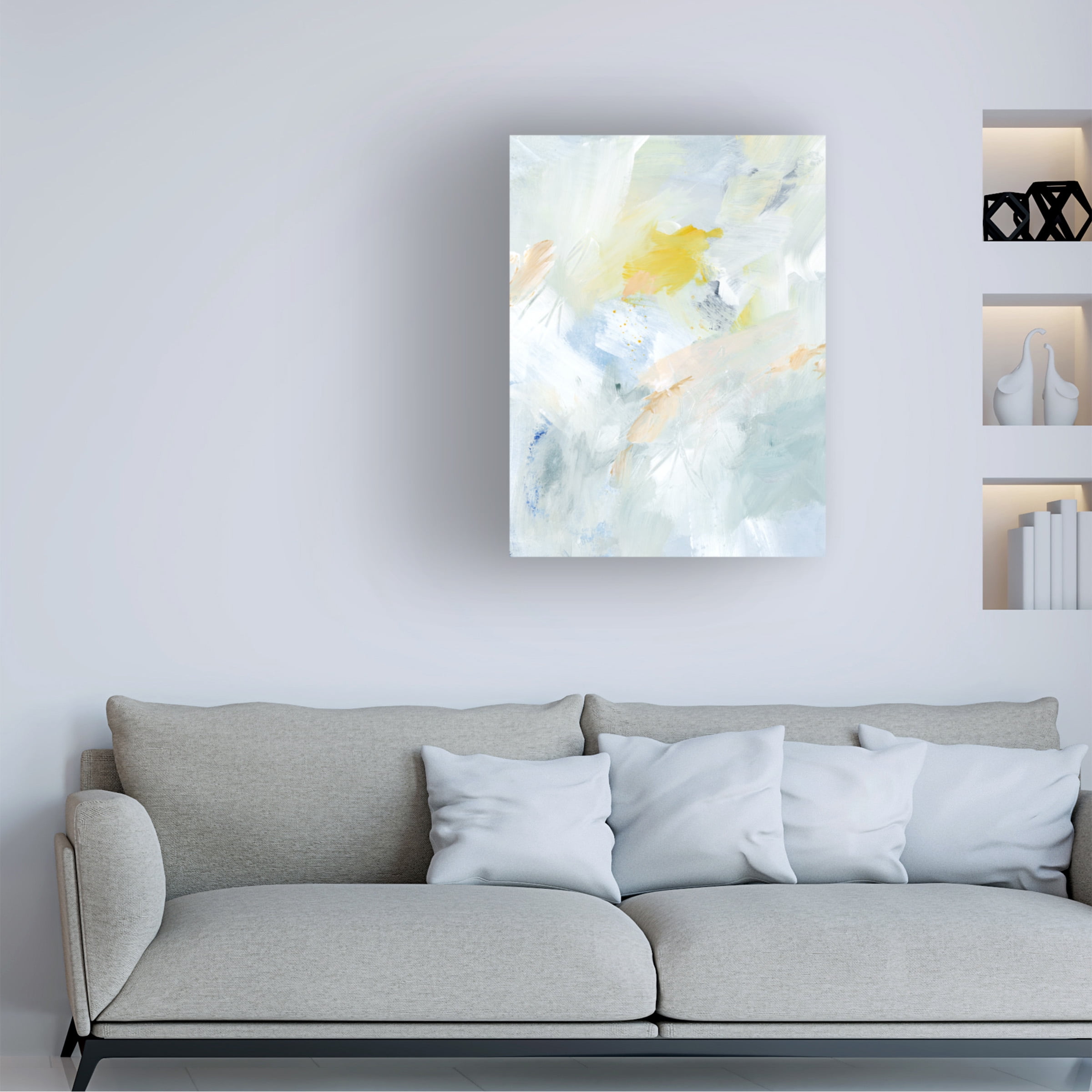 Victoria Barnes 'Canary And Sky I' Canvas Art