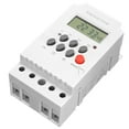 thumbnail image 1 of AC 25A Digital Programmable Timer Din Rail Electronic Timer Time Switch Controller with LCD Display Clock, 1 of 7