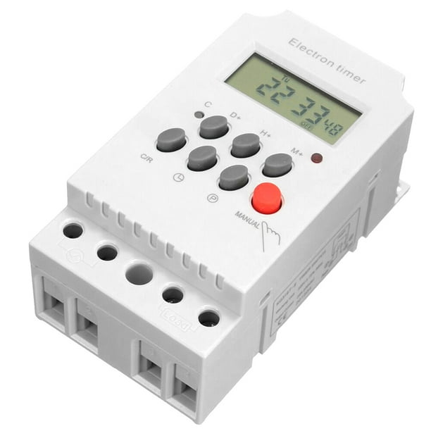 moobody AC 25A Digital Programmable Timer Din Rail Electronic Timer