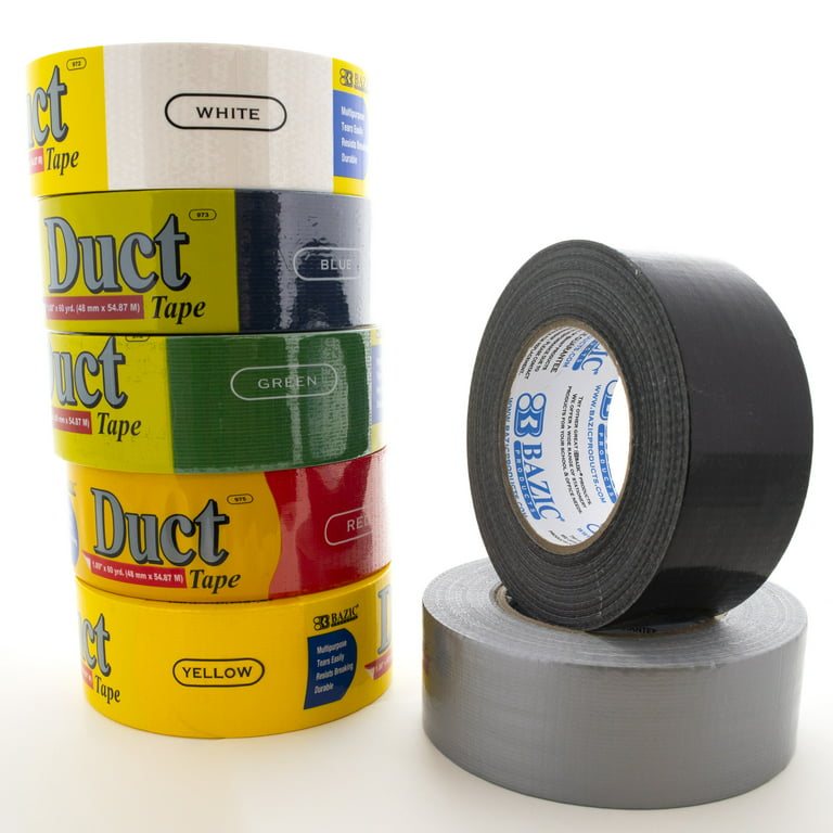 1.88 x 10 yrd. Assorted Fluorescent Colored Duct Tape