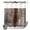 Brown, variant on No Hook Shower Curtain, Red Shower Curtains for Bathroom with See Through Top Window, Retro Oil Painting Modern Abstract Art Aesthetics Waterproof & Washable Bath Curtain 66"x72"