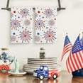 thumbnail image 2 of Fireworks Stars Patriotic 4th of July Kitchen Towels Dish Towels, 18x26 Inch Seasonal Summer Decoration Hand Towels Set of 2, 2 of 6