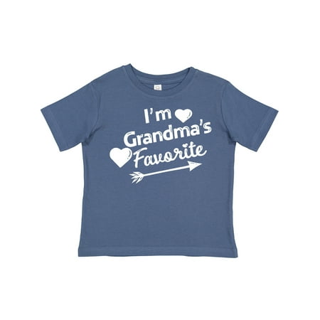 

Inktastic I m Grandma s Favorite with Arrow and Hearts Gift Toddler Boy or Toddler Girl T-Shirt