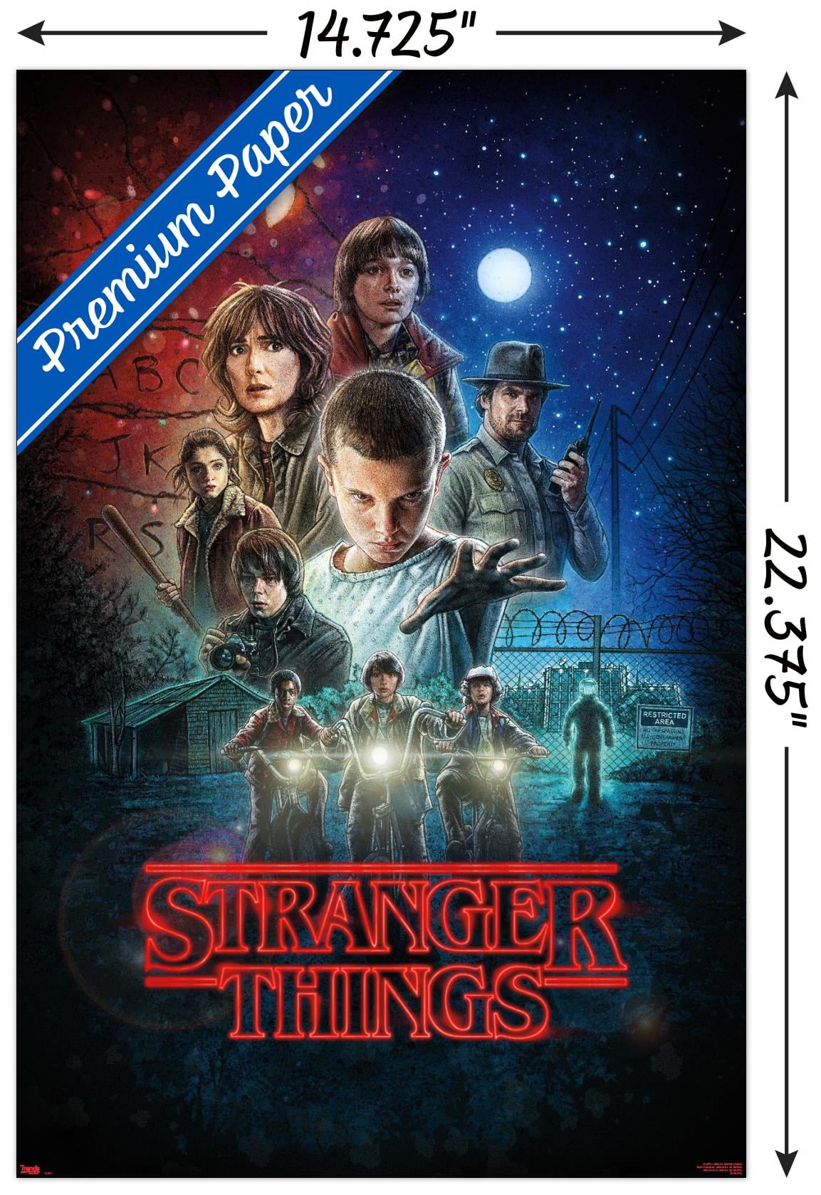 STRANGER THINGS ポスター Netflix Stranger Things - One Sheet Wall Poster with Push Pins