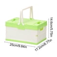 thumbnail image 3 of Caja plegable para acampar al aire libre, ideal para el maletero del coche, para acampar y hacer picnic. Contenedor pequeño para el hogar. Caja de almacenamiento de plástico., 3 of 6