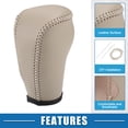 thumbnail image 4 of Unique Bargains Gear Shifting Knob Cover Automatic Transmission Lever Trim for Nissan Murano 2009-2013 Beige, 4 of 7