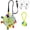 Style D, variant on Colorful Hanging Dog Toy with Elastic Rope, Interactive Squeaky Plush Ball for Small Medium Large Dogs, Tug and Fetch Training Toy for Indoor and Outdoor Play