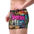 thumbnail image 2 of Naloa Graffiti Lamp Urban Scene Mens Underwear - Boxers for Men, Mens Boxer Briefs, Classic Briefs for Men-Small, 2 of 5