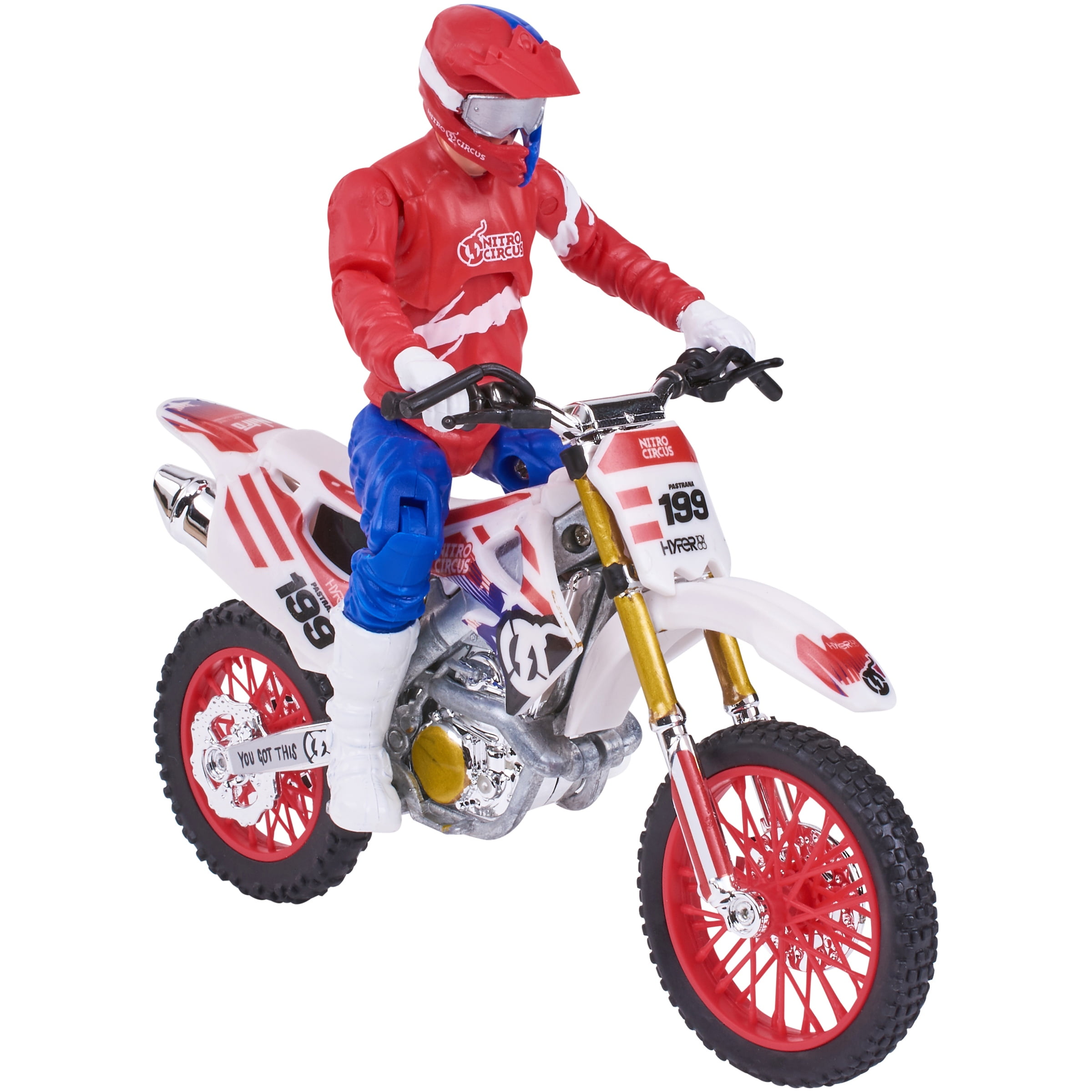 Adventure Force Red Nitro Circus Dirt Bike & Rider with Sound Effects