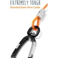 thumbnail image 6 of Mighty Paw Chew-Proof Cable Dog Leash, 6ft - Orange, 6 of 10
