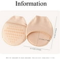thumbnail image 2 of Ball of Foot Cushion Socks Women's Toe Cover with Padding Toe Topper Liner Socks No Show Half Socks with Sponge Cushion, 2 of 6