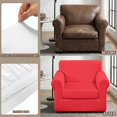 thumbnail image 6 of Psesaysky 2 Piece Armchair Slipcovers for Living Room, Solid Red Armchair Chair Cover Armchair Protector with Separate Cushion Cover, Anti Slip Furniture Cover for Pet and Kid, 6 of 8