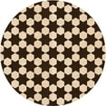 thumbnail image 1 of Ahgly Company Machine Washable Indoor Round Transitional Night Red Area Rugs, 3' Round, 1 of 7